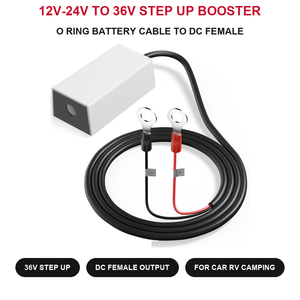 Adaptateur élévateur de tension 12V-24V vers 36V avec câble de batterie à joint torique, prise femelle <span class=keywords><strong>DC</strong></span> pour Starlink Mini Dish, voiture, <span class=keywords><strong>camping</strong></span>-<span class=keywords><strong>car</strong></span>, <span class=keywords><strong>camping</strong></span> - Product Image 1
