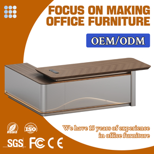 Ánh Sáng Sang Trọng Thiết Kế Nội Thất Văn Phòng E1 Bàn Điều Hành Bằng Gỗ Ceo Chất Lượng Cao Bàn Văn Phòng Ổ Cắm Cho Văn Phòng Xây Dựng - Product Image 3