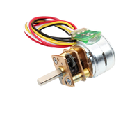 Moteur pas à pas miniature à aimant permanent DC5V 3.0mm SM15 15BY, 15mm de précision, 2 phases, 4 fils, avec boîte de vitesses 50:1