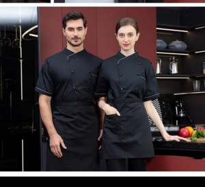 Les salopettes de chef sont unisexes et conviennent aux salopettes de pâtisserie de cuisine et d'hôtel et aux tenues de barman - Product Image 4