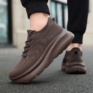 Chaussures de course pieds nus à bout large 4E, baskets en tricot à semelle large, grande taille, chaussures décontractées - Product Image 4