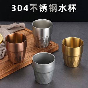 Stainless Steel Tumbler 304 Double Layer Vacuum Insulated For Party Beverage Cup Gold Silver Copper Color - Product Image 4