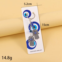 Bleu mauvais yeux porte-clés fête d'anniversaire faveurs turc bonne chance breloques cadeaux en vrac marine sorcière cadeaux pour les femmes bienvenue