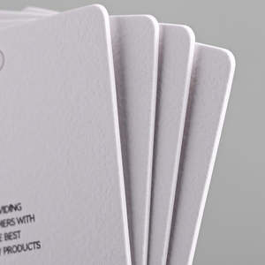 Etichette Personalizzate in <span class=keywords><strong>Carta</strong></span> per Abbigliamento con Logo Stampato, Cartellini in <span class=keywords><strong>Carta</strong></span> Goffrata Beige - Product Image 6