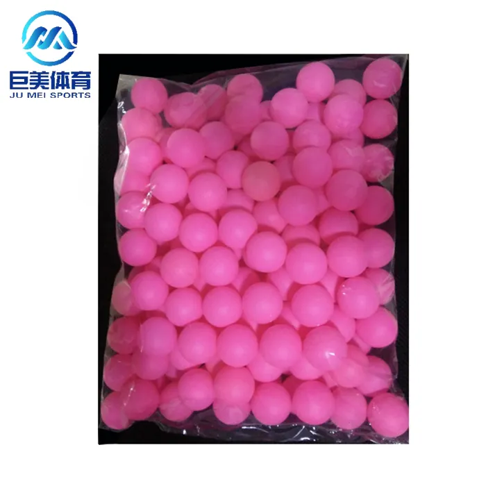 Anpassen bunte weiche ping pong ball licht rosa gelb lila PP material 40mm tischtennis ball großhandel preis