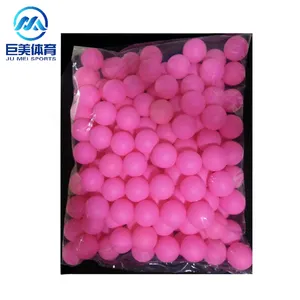 customize colorful soft ping pong ball light pink yellow purple PP material 40mm table tennis ball wholesale price
