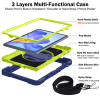 Étui de protection pour tablette, résistant aux chutes, coque de protection robuste, résistante aux chocs, design tendance avec support pour Honor Pad X8