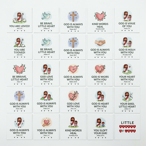Custom Children <strong>Lunch</strong> Encouragement Cards <strong>Set</strong> 30pcs Coated Paper Color Print Faith-Inspired Note Cards for Kids Lunchbox Gift - Product Image 3