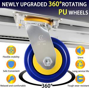 Mesin Pengangkat dan Pengangkut Hidrolik Listrik Kapasitas Angkat Berat 661 Lbs Troli Transportasi Platform Lipat - Product Image 4