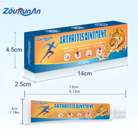Ungüento para el Confort de las Articulaciones Zourunan 20g, Cuidado Herbal Externo, Estilo de Vida Activo, Tubo, Venta al por Mayor, OEM, Marca Privada