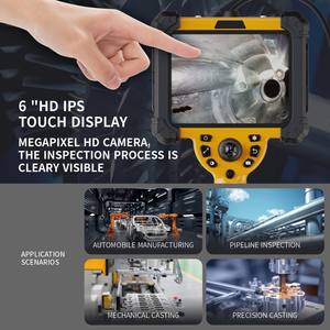 Boroscopio Industrial Profesional XT60 360 °   Sonda Articulada <span class=keywords><strong>de</strong></span> 6 mm, 1MP HD IP67, Pantalla Táctil <span class=keywords><strong>de</strong></span> 6 Pulgadas con Medición Comparativa - Product Image 6