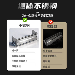 ที่ขูดกาวกระเบื้องสแตนเลส 600-800 มม. แบบหนา เกรดอุตสาหกรรม สำหรับขัดเรียบสีผนัง - Product Image 3