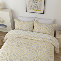 Juego de Edredón Nórdico de Algodón de 3 Piezas con Estampado Dorado, Sábanas Personalizadas, Fabricante OEM, Venta al Por Mayor