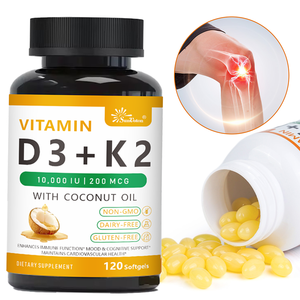 Cápsulas Macias D3+K2 com Óleo de Coco para Atacado Global. Aumenta a Imunidade e Apoia a Saúde Cardiovascular. Suplemento Alimentar - Product Image 3