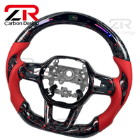 Volant sport personnalisé en fibre de carbone forgée avec LED pour Honda Civic 11e génération SI Acura Integra CRV HR-V Civic EX