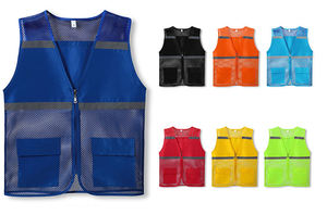 Multi-tasca ad asciugatura rapida uomo lavoro Cargo fotografo oversize maglia nera Utility gilet da uomo da pesca all'aperto antivento - Product Image 3