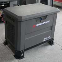 Générateur silencieux multi-carburant 8KVA CNG LNG GPL avec boîtier étanche, démarrage électrique, direct usine, 5KVA 6KVA 10KVA
