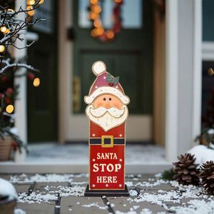 Décorations en bois personnalisables, Père Noël, utilisées pour la décoration de la maison, les fêtes, les vacances, Noël - Product Image 4