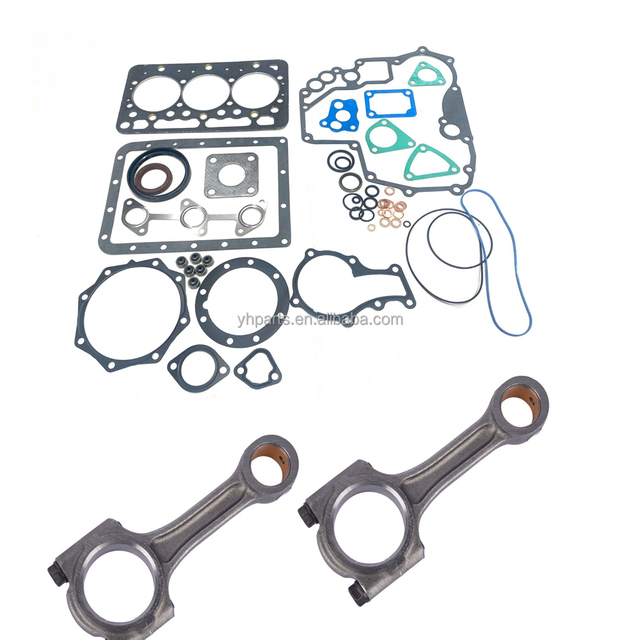 D722 D902 D1105 V1505 D1305 D1005 Engine Full Gasket Kit&connecting Rod for Kubota Forklift Excavator Diesel Engine Spare Parts