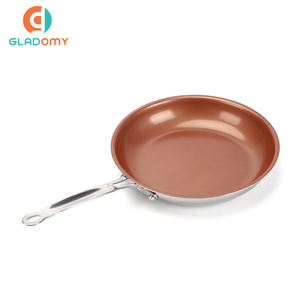 건강한 비 스틱 구리 세라믹 코팅 3 레이어 스테인레스 스틸 베이킹 접시 팬 프라이팬 프라이팬 프라이팬 - Product Image 3