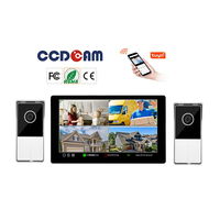 Interphone Ip Videoo Téléphone Tuya Caméra Vidéo Sonnette Timbre Con Camara Wifi Avec Moniteur 7 Pouces