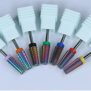 Various Nail Drill Bits Carbide Ceramic Diamond Rotary Burrs Electric Nail File for Manicure Pedicure Tools Milling Cutter