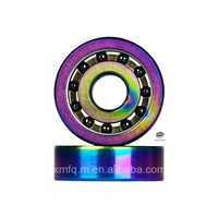 16-PCS Overlap Si3N4 Black Hybrid 11-Ball Mini Ceramic Bearings 608 627 Inline Quad Speed Skate Rodamientos with 8-PCS Spacers
