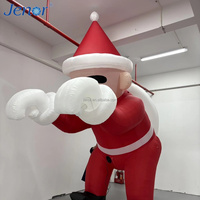 Père Noël gonflable grimpeur pour la fête de Noël, idéal pour la décoration de jardin, de cour, de scène ou comme publicité pour les célébrations du Nouvel An