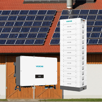 Onduleur solaire commercial VEICHI, prix d'usine, triphasé, DC vers AC, IP65, 30 kW, 50 kW, pour projets de systèmes solaires