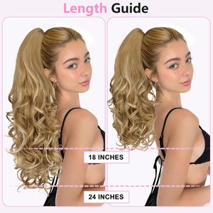 Extensiones <span class=keywords><strong>de</strong></span> Cabello Largas y Onduladas con Clip para Cola <span class=keywords><strong>de</strong></span> Caballo, Extensiones <span class=keywords><strong>de</strong></span> Cabello con Clip para Mujer, Extensiones <span class=keywords><strong>de</strong></span> Cabello con Clip para Cola <span class=keywords><strong>de</strong></span> Caballo con Reflejos - Product Image 6