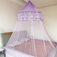 BIG TOP Moustiquaire ornée de dentelle et auvent de lit élégant et protecteur pour dormir