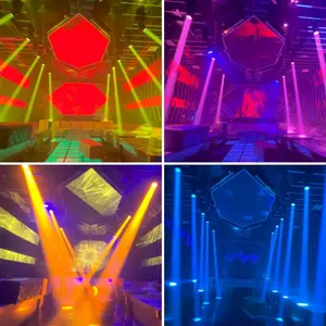 240W RGBW LED Beam Moving Head Light Sound Activation Prism Effects DMX Control For Stage Disco DJ Shows