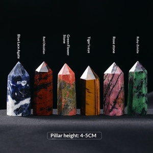 Bloque y Cubo de Cristal Feng Shui Natural Hecho <span class=keywords><strong>a</strong></span> Mano, Hexagonal de Seis Prismas, para Meditación, Reiki, Energí<span class=keywords><strong>a</strong></span>, Chakra, Decoración del Hogar - Product Image 4