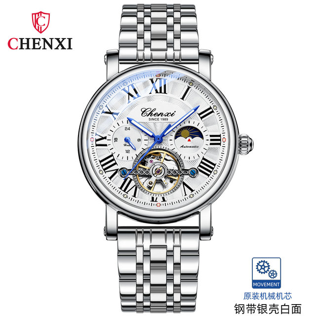 Hot Sale Luxury Chenxi 8873 Business Causal Luminous Waterproof Fashion Stainless Steel Mechanical Watch