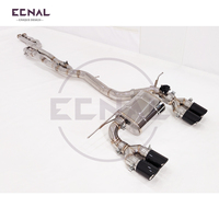 Sistema de Escape Valvetronic Ecnal para BMW F80 F82 M3 M4 S55 3.0T 2014-2020, Tubo de Escape de Acero Inoxidable con Válvula de Escape de un Solo Tubo Trenzado