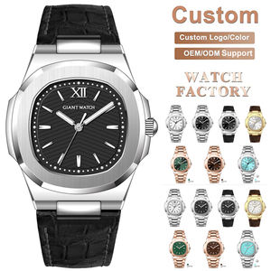 럭셔리 고품질 스테인리스 스틸 일본 미요타 무브먼트 쿼츠 날짜 표시 남성용 손목시계 맞춤형 방수 남성용 손목시계 - Product Image 1