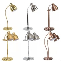 Lampe chauffante alimentaire en acier inoxydable 275W, chauffe-plat de buffet à tête simple ou double pour hôtels, restaurants et traiteurs