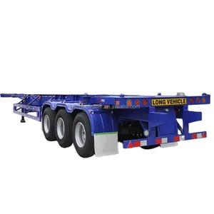 Jinqiao phẳng 2/3 trục container bán Trailer