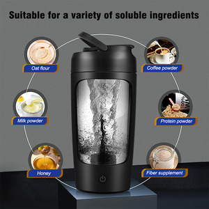 <span class=keywords><strong>Shaker</strong></span> à protéines électrique USB Rechargeable avec boîte à poudre rose, gobelet mélangeur Portable avec poignée, bouteille <span class=keywords><strong>Shaker</strong></span> de qualité alimentaire pour bébé - Product Image 2