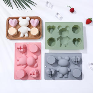 Bear Pattern Nonstick Silicone Cake Molds Food-Grade Reusable Cute Silicone Magnetic <b>Chocolate</b>, Candy & Ice DIY Mold - Product Image 6