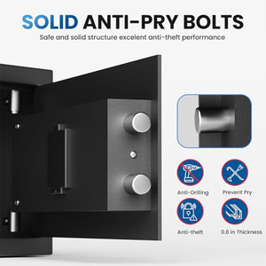 Caja de Seguridad de 1.0 Pies Cúbicos con Cerradura para Dinero, Joyas, Documentos y Armas, Caja Fuerte Digital para Oficina, Hotel y Uso Personal - Product Image 4