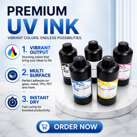 Tinta Digital UV Grosir untuk Printer UV, Cepat Kering, Daya Rekat Tinggi