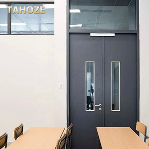 Puertas Modernas Insonorizadas y Resistentes al Fuego para Aulas Escolares, Panel <span class=keywords><strong>de</strong></span> Visión y <span class=keywords><strong>Placa</strong></span> Protectora para Edificios Educativos - Product Image 6