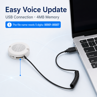 Lecteur de musique à commande vocale 2W pour voitures avec fonction sonore personnalisée 5-35V avec port USB pour la lecture de musique dans la voiture ou la fonction de rappel vocal