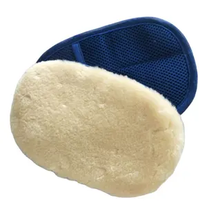 Siêu Mềm Faux Wool Mitt Auto Xe Máy Xe Đạp Rửa Mitten Wax Đánh Bóng Rửa Bears Paw Chăm Sóc Xe Làm Sạch Găng Tay