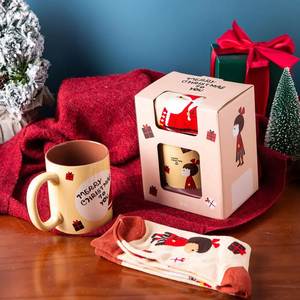 Hot Selling Custom Socks and <b>Mug</b> Birthday and <b>Christmas</b> Ceramic Creative Gift <b>Set</b> Enterprise Business Gift <b>Set</b> - Product Image 3