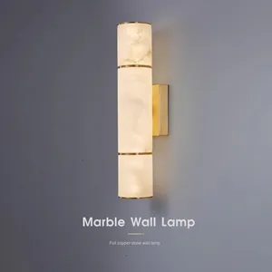 Lámpara de pared LED de lujo Simple y moderna, todo cobre, pasillo, restaurante, baño, dormitorio, lámparas de pared de noche <span class=keywords><strong>para</strong></span> habitación de Hotel, sala de estar - Product Image 2