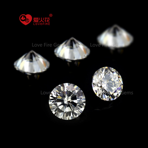 Giá sỉ trực tiếp từ nhà máy, đá zircon cubic tổng hợp, cắt tròn sáng, cấp 5A, màu trắng G, dạng rời - Product Image 3