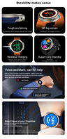 Montre connectée Z13 Ultra avec écran tactile rond AMOLED de 1,52 pouces, appels Bluetooth, suivi GPS, boussole NFC, étanche IP67, montre connectée sport