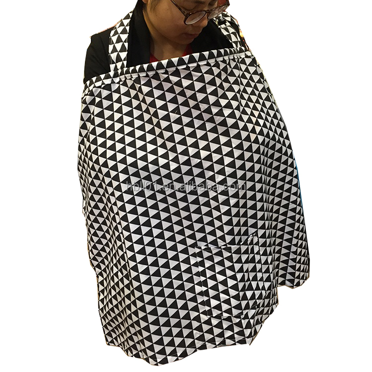 Оптовая продажа Регулируемый дизайн 100% дышащий мягкий хлопковый Детский фартук для кормления грудью